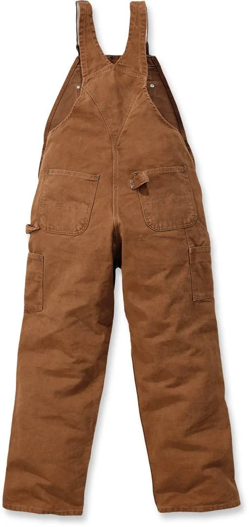 Carhartt R06 Unlined Sandstone Bib Overall - Brown - 40x34