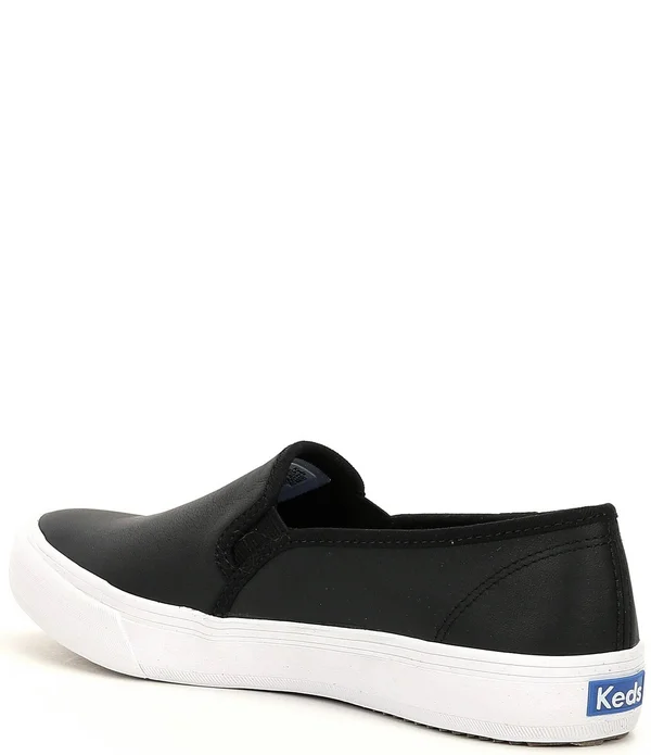 Keds Women's Double Decker Slip-On, Size: 9.5, White Leather