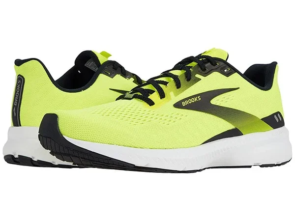 Brooks Men's Launch 8 - Nightlife - Black, White
