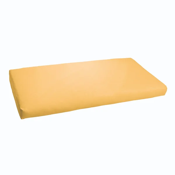 Mozaic Co Sloane Butter Yellow 60-Inch Indoor/ Outdoor Bristol Bench CUSHION, Size: OSCS4295