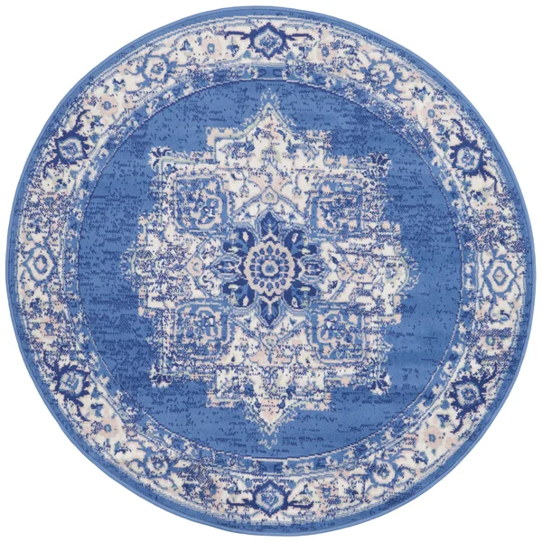 Nourison Whimsicle WHS03 Area Rug, Grey Blue, 5& x 7&