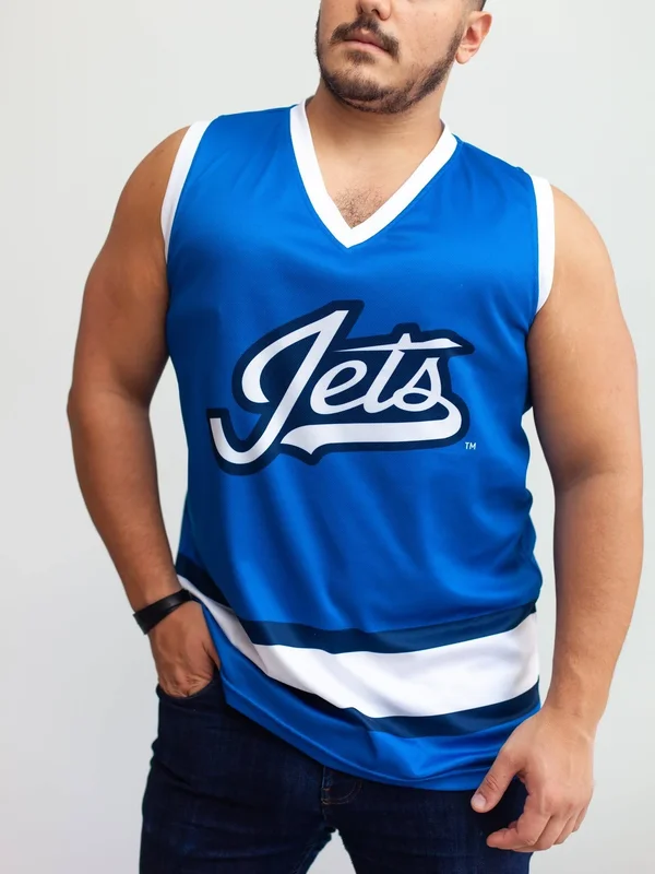 Winnipeg Jets Alternate Hockey Tank L, Light Blue, Polyester