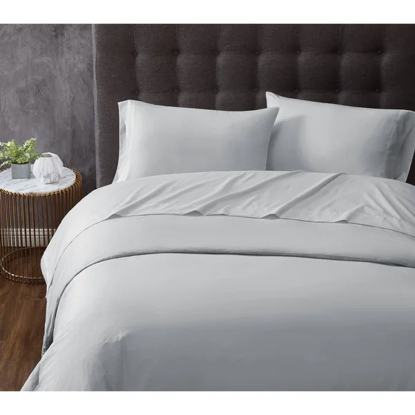 Truly Calm Antimicrobial Sheet Set - Grey - Queen