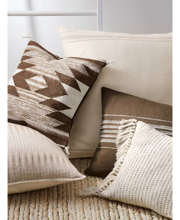 Ralph Lauren Mason Geo-Stripe King Duvet Set - Classic Cream Multi