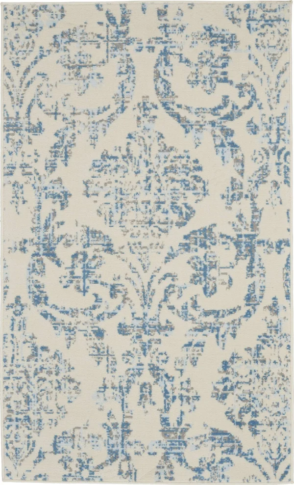 Nourison Jubilant JUB09 Area Rug, Ivory/Pink, 7& x 10&