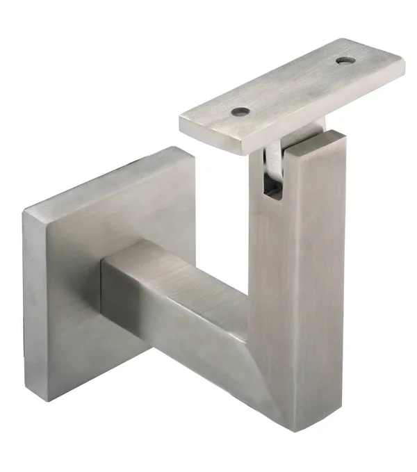 Linnea Stainless Steel Square Handrail Bracket (Polished Stainless Steel) at Hardware Hut