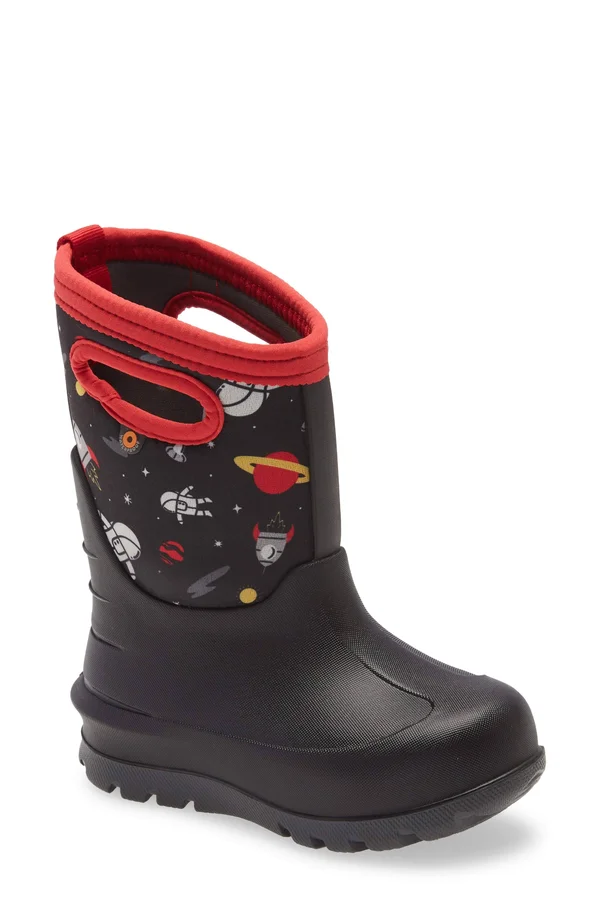 Bogs Neo-Classic Micro Camo Winter Boots for Kids Black Multi 4