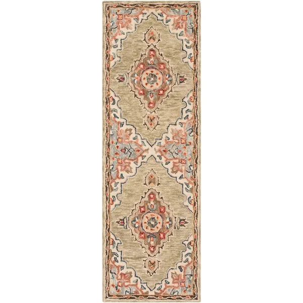 Safavieh Aspen APN506A 7&0x22 x 7&0x22 Square Sage, Brown Area Rug