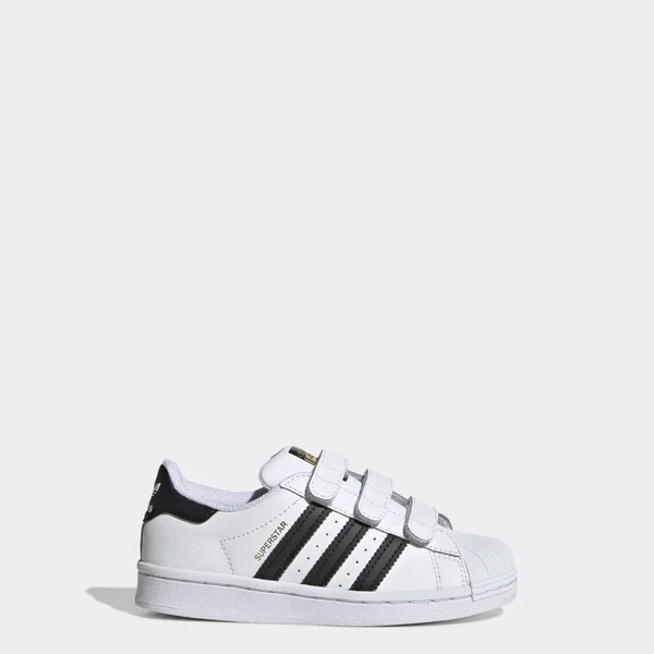 Adidas Little Kids& Originals Superstar Shoes: White/Black 11 - EF4838