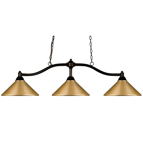 Z-Lite 147BRZ-MSG Chance 3 Light Billiard Light - Bronze