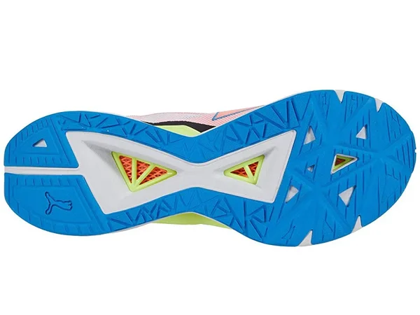 Puma UltraRide Men's Running Shoes - White/Nrgy Blue/Peach, 11.5
