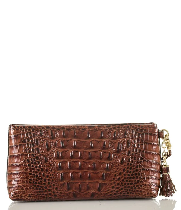 Brahmin Pecan Melbourne Collection Kayla Wristlet