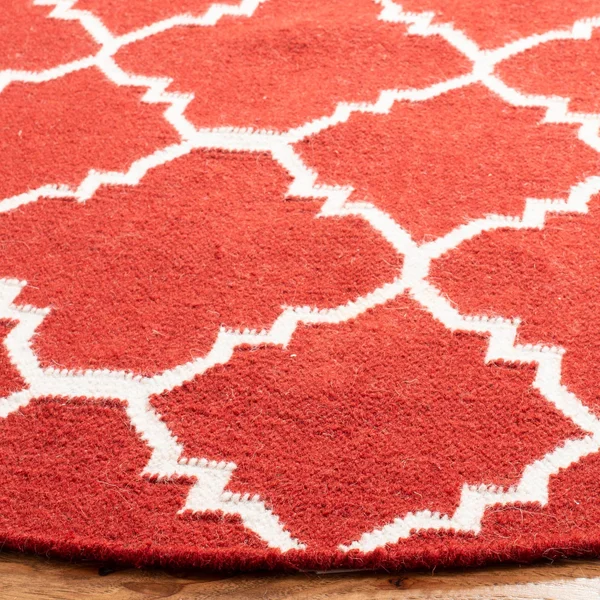 Safavieh Dhurries DHU566B 2&6x22 x 8&0x22 Runner Red, Ivory Area Rug