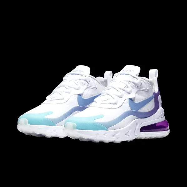 Nike Women's Air Max 270 React Casual Shoes in White Size 10.0