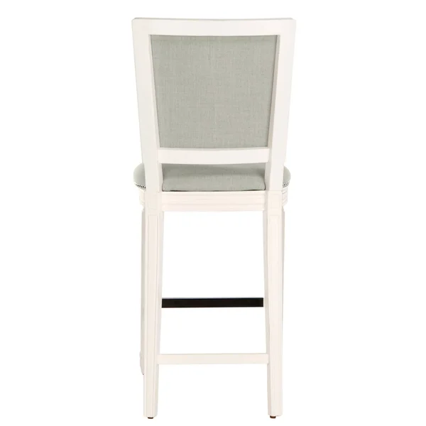 Safavieh Buchanan Rectangle Bar Stool (Set of 2), Light Grey/Cream