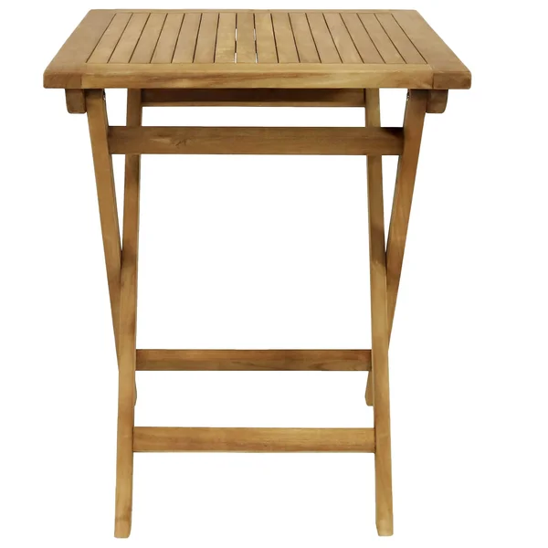 Sunnydaze Square Teak Outdoor Casual Patio Dining Table - 24-Inch