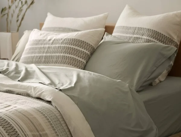 Coyuchi Organic Jersey Sheet Set, Charcoal Heather, Full