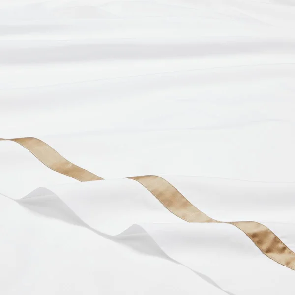 Matouk Lowell Flat Sheet - Full/Queen - Chocolate