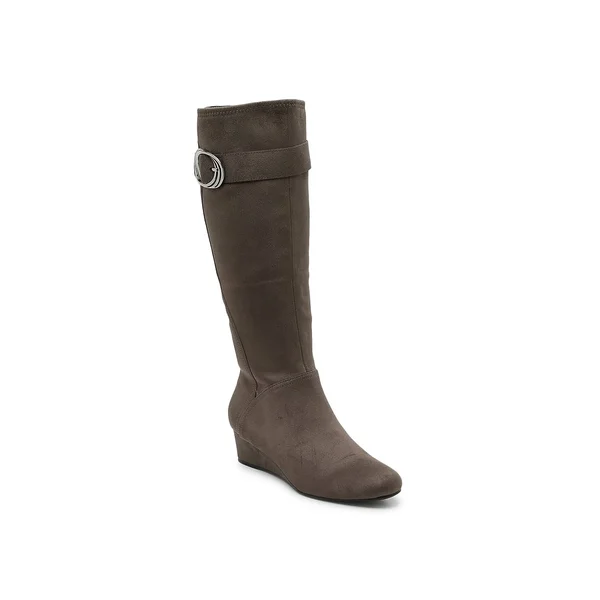 Impo Gavin Wedge Boot - Women's, Dark Taupe, Size 6, Boots, Wedge