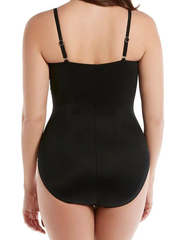 Miraclesuit Rock Solid Love Knot Underwire One Piece 8, Mineral