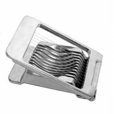 Square Aluminum Egg Slicer - Pack of 12, Silver