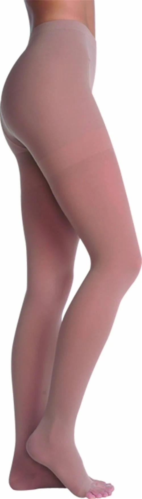 Juzo Dynamic 40-50 mmHg Open Toe Pantyhose, VI, Regular, Beige