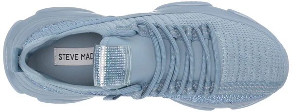 Steve Madden Maxima Monochrome Knit Sneaker - Size 6 M in Baby Blue