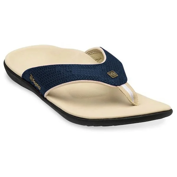 Spenco Yumi Snake Sandals - Navy, Women's 7