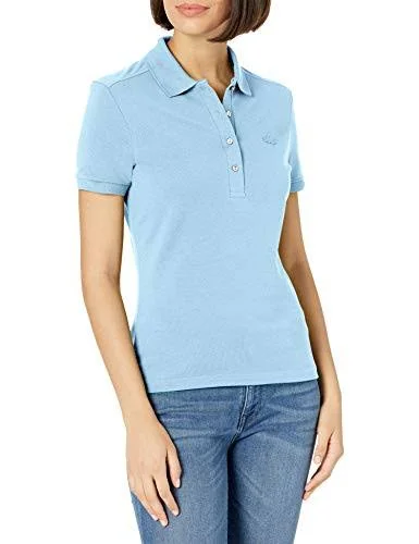 Lacoste Women's Short Sleeve Slim Fit Stretch Pique Polo Shirt