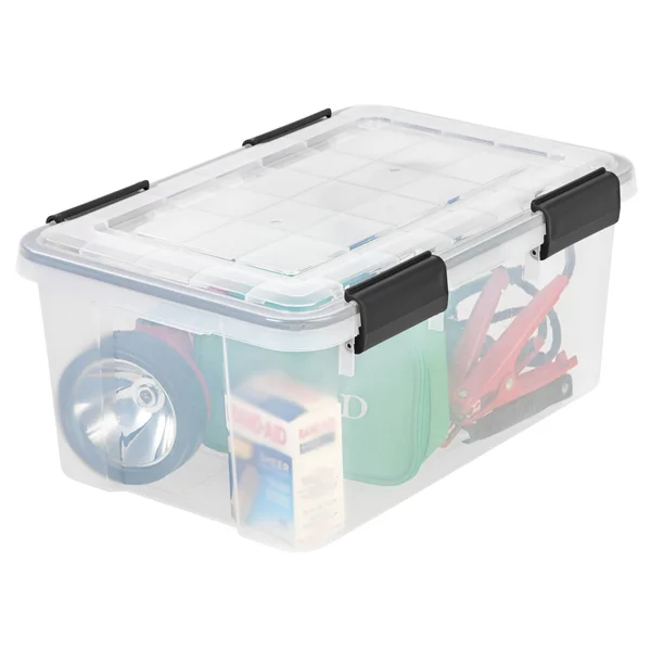 Iris 19 Qt. Weathertight Storage Box in Clear (5-Pack)