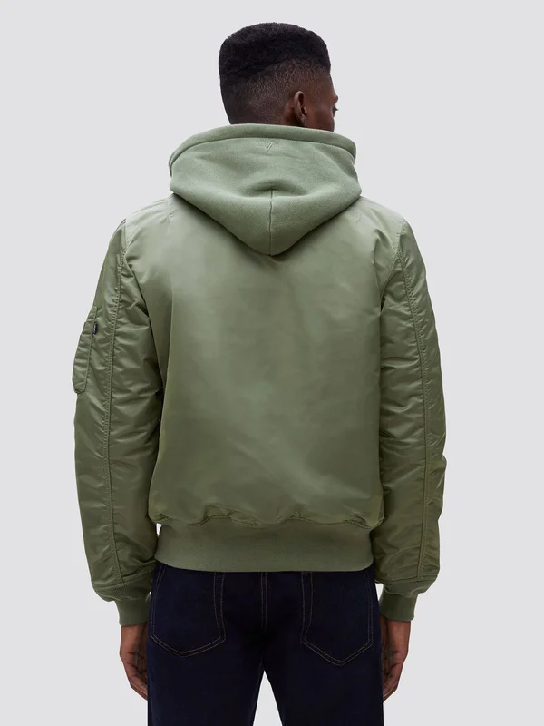 MA-1 Natus Bomber Jacket - Black/New Silver Lining, Xs, Alpha Industries
