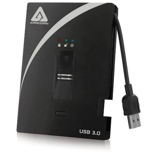 Apricorn Aegis Bio A25-3BIO256-2000 - Hard Drive - 2 TB - USB 3.0