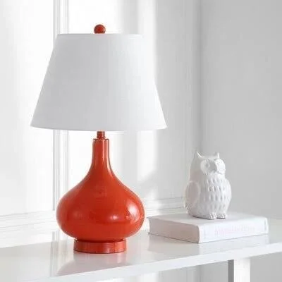 Brayden Studio Heater 24x22 Table Lamp Finish: Blood Orange