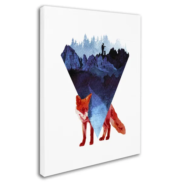 Trademark Fine Art Ali2280-C1824Gg Robert Farkas 'Risky Road' Canvas A