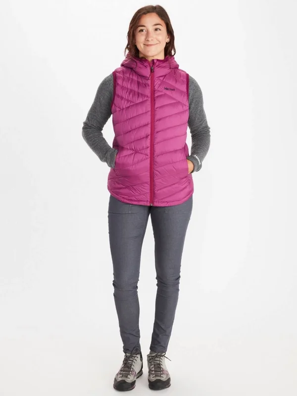 Marmot Women's Highlander Hoody Vest - Medium - Wild Rose