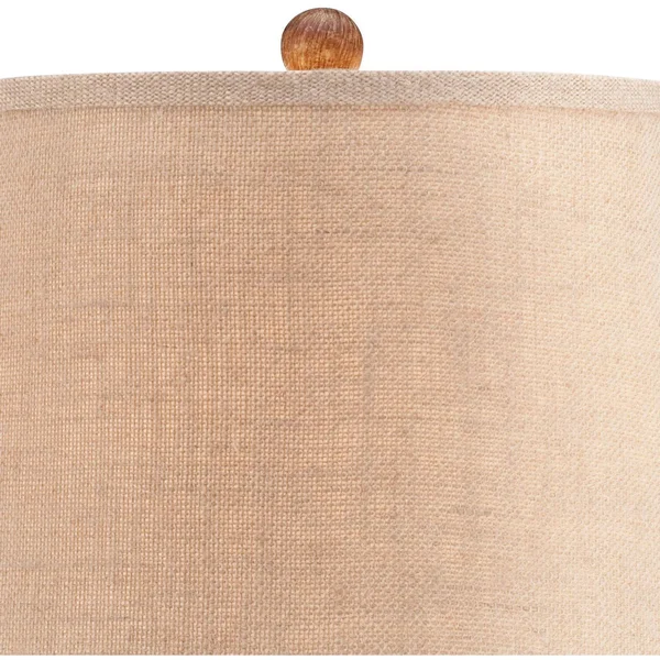 360 Lighting Nautical Table Lamp Clear Glass Rope Net Burlap Drum Shade for Living Room Family Bedroom Bedside Nightstand