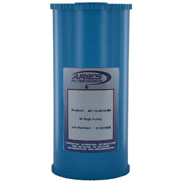 Aries Filterworks AF-10-4010-BB di High Purity Cartridge, 4.5 x 10 in.