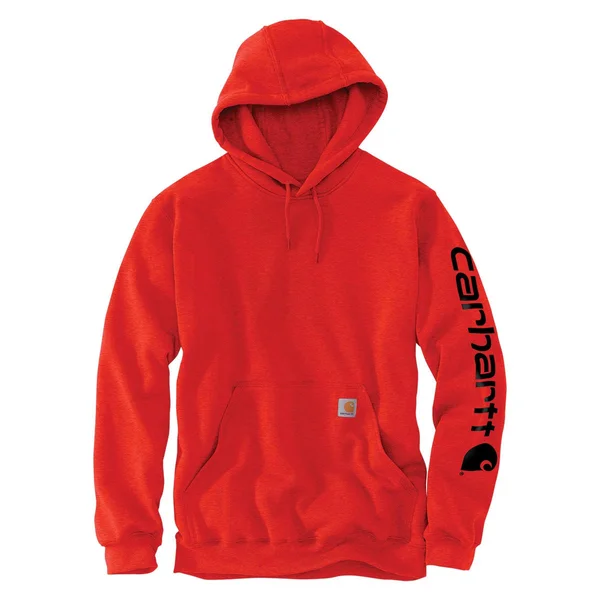 Carhartt Loose Fit Midweight Logo Sleeve Graphic Sweatshirt, Currant Heather