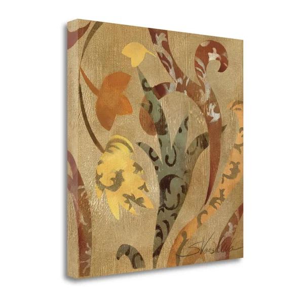 24x22 x 24x22 Floral Fragment IV Wag Giclee on Gallery Wrap Canvas
