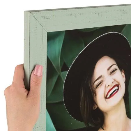 ArtToFrames 18x36 inch Sage Picture Frame - This Gray Wood Poster Frame Is Great for Your Art or Photos, Comes with 060 Plexi Gla