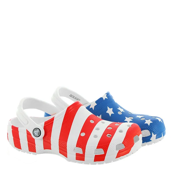 Crocs Adult Classic Clog American Flag 5M - 7W