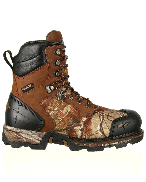 Men's Rocky 8 inch Maxx 800G Insulated Waterproof Boot Rks0322 - Size: 11.5 Medium, Brown