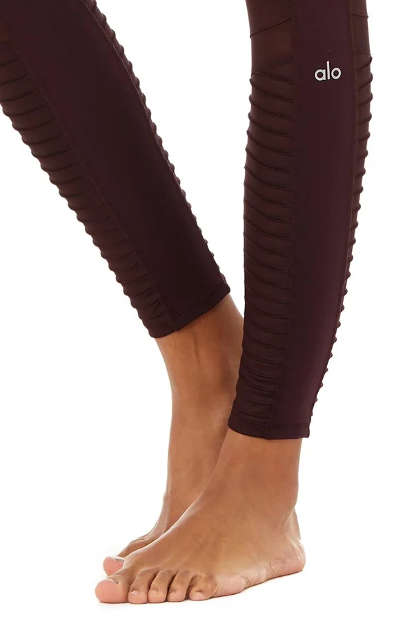 Alo Yoga High-Waist Moto Legging - Women's Oxblood - M