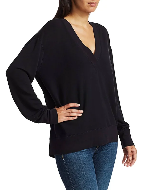 Rag & Bone Women's Flora V-Neck Pullover - Heather Grey - Size Medium