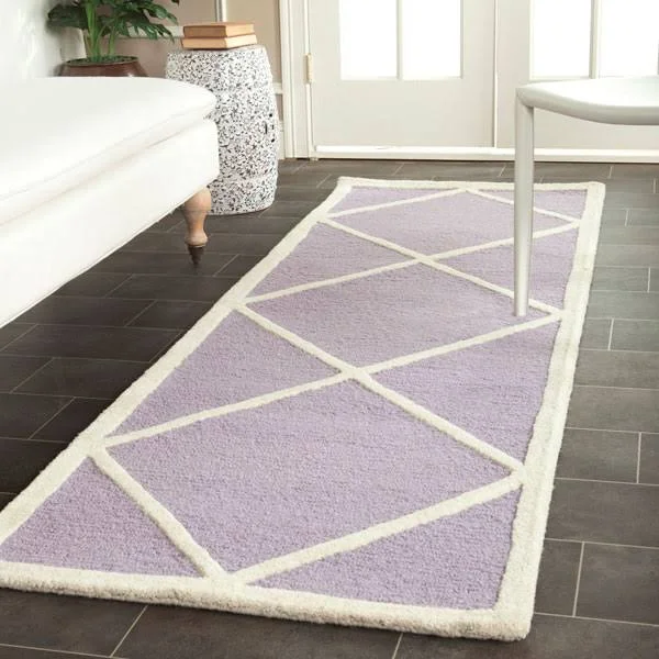 Safavieh Cambridge CAM136C Lavander - Ivory Rug 2&6x22 x 8& Runner