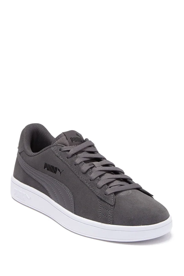 Puma Men's Smash Suede Low-top Sneakers - Grey - Size 10