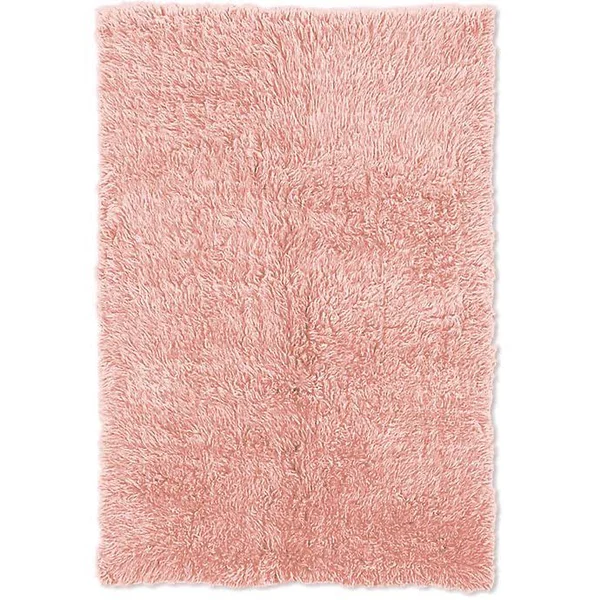 Linon Home D閏or Products Flokati 1400 Gram 3&6 x 5&6 Area Rug in Pastel Pink