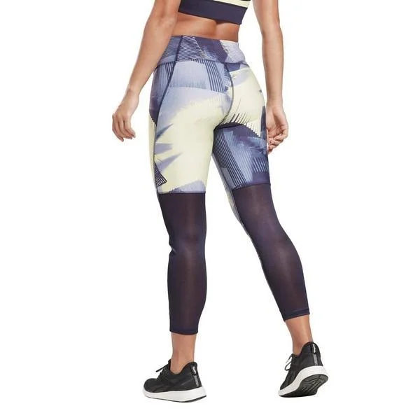 Women's Reebok Running Essentials 7/8 Leggings - Purple - Size Xs