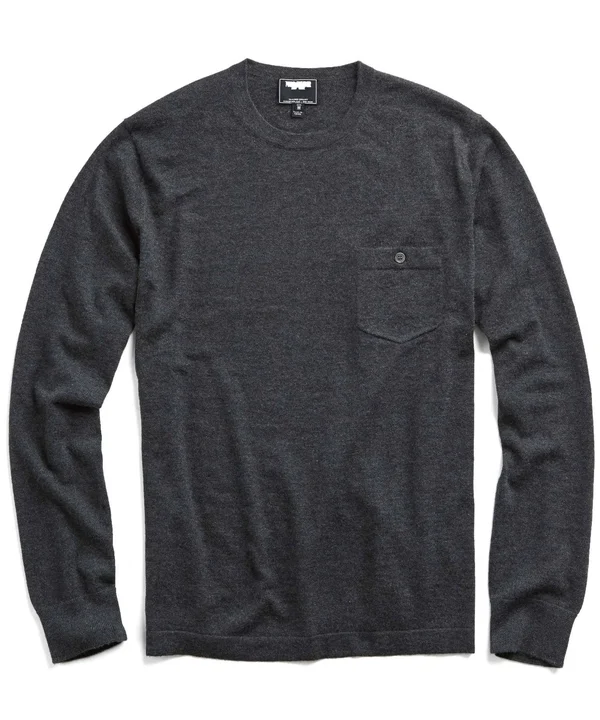 Todd Snyder - Cashmere T-Shirt Sweater in Charcoal, Xs