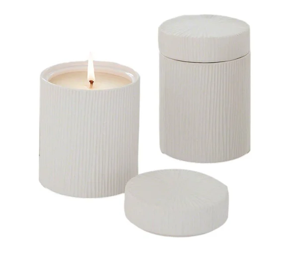 Two Studio A Sculpted Tropical Candle Jars